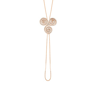MINERVA GOLD DIAMOND HAND CHAIN