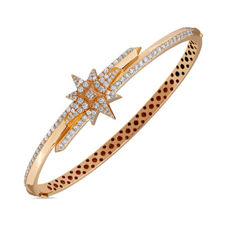 NORTH STAR GOLD DIAMOND MEDIUM BANGLE BRACELET