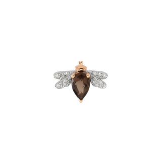 QUEEN BEE BELLA GOLD DIAMOND SINGLE EARRING