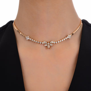 QUEEN BEE HANIA 18K GOLD DIAMOND CHOKER