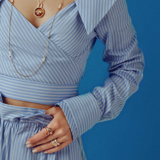 CHAIN PEARL GOLD NECKLACE