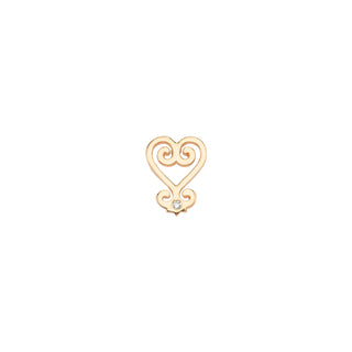 SANKOFA GOLD DIAMOND XSMALL SINGLE EARRING