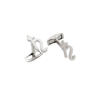 SATURN SILVER CUFFLINK