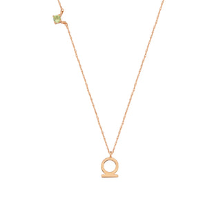 SHEN RING GOLD PERIDOT XSMALL NECKLACE