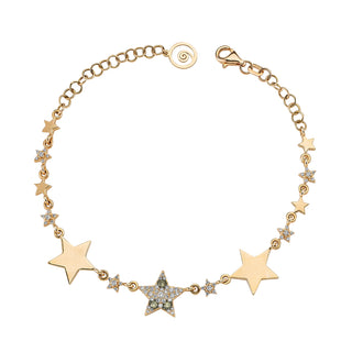 SIRIUS STAR GOLD BROWN DIAMOND BRACELET