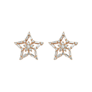SIRIUS STAR GOLD DIAMOND EARRINGS