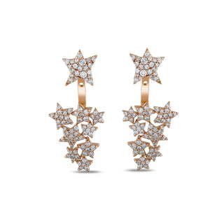 SIRIUS STAR GOLD DIAMOND EARRINGS