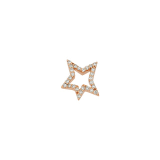 SIRIUS STAR GOLD DIAMOND SINGLE EARRING