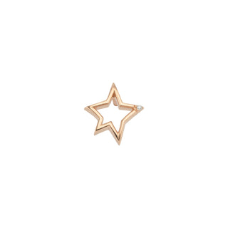 SIRIUS STAR GOLD DIAMOND SINGLE XSMALL EARRING