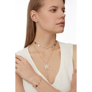 SIRIUS STAR GOLD DIAMOND STATEMENT NECKLACE