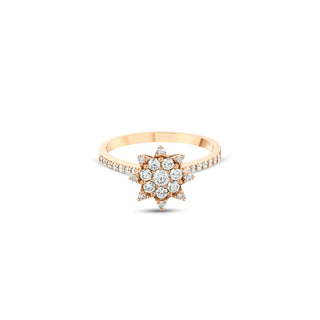 VENUS STAR 18K GOLD BAGUETTE DIAMOND RING