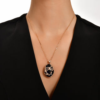 VENUS STAR 18K GOLD DIAMOND SAPPHIRE PENDANT