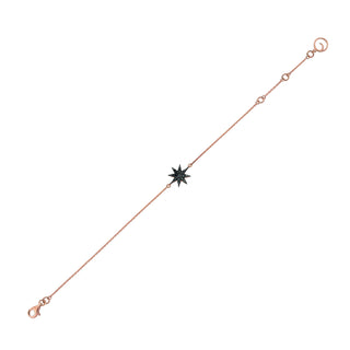 VENUS STAR GOLD BLACK DIAMOND BRACELET