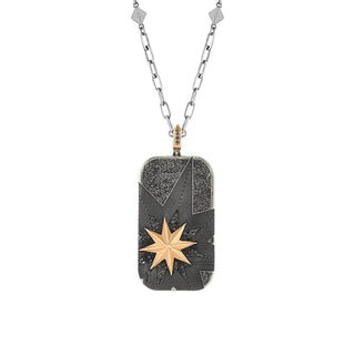 VENUS STAR GOLD BLACK DIAMOND PENDANT