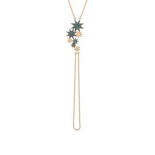 VENUS STAR GOLD BLUE DIAMOND HAND CHAIN