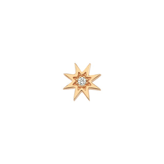 VENUS STAR GOLD DIAMOND SINGLE EARRING