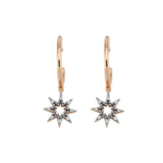 VENUS STAR GOLD DIAMOND EARRINGS