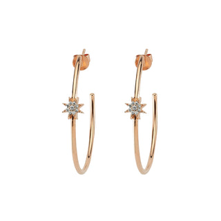 VENUS STAR GOLD DIAMOND EARRINGS