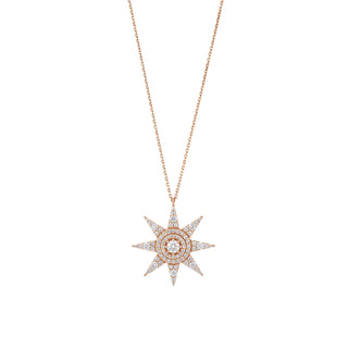 VENUS STAR GOLD DIAMOND NECKLACE