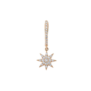 VENUS STAR GOLD DIAMOND SINGLE EARRING