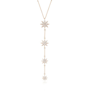 VENUS STAR GOLD DIAMOND NECKLACE