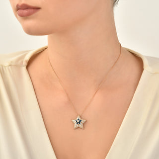 SIRIUS STAR GOLD DIAMOND NECKLACE