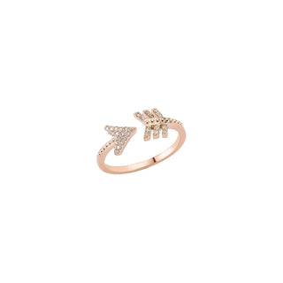 EROS ARROW GOLD DIAMOND RING