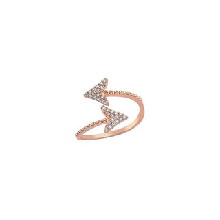 EROS ARROW GOLD DIAMOND RING