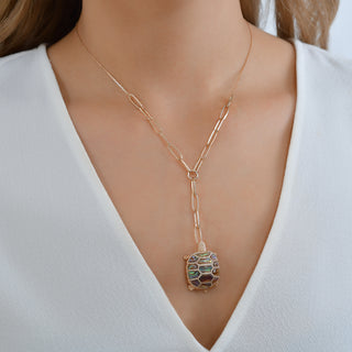 TURTLE 18K GOLD DIAMOND NECKLACE