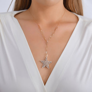 SIRIUS STAR DIAMOND NECKLACE Bee Goddess